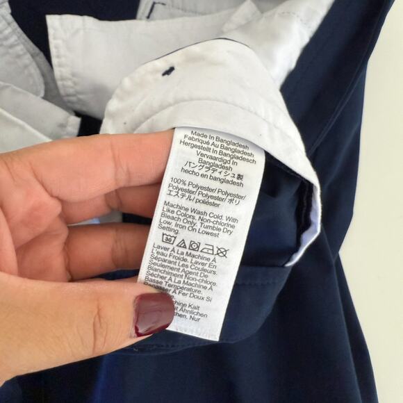 J.Crew Mens Tech Slim Chino Pants Navy Blue - 30x27 - Picture 6 of 9